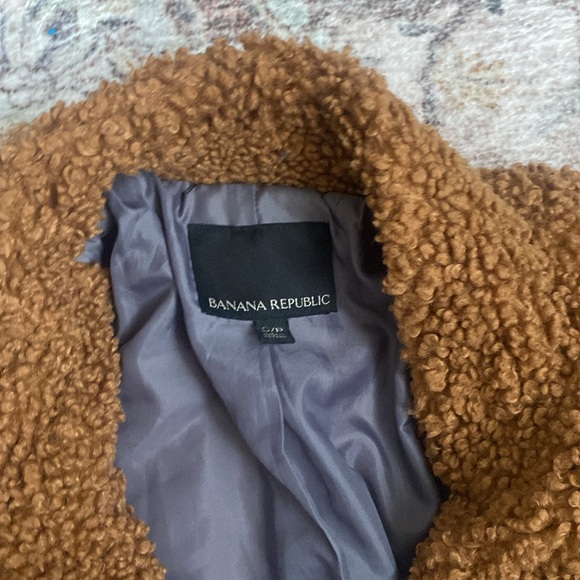 Banana Republic Teddy Car Coat in Toasted size S plush and lined - Picture 2 of 16